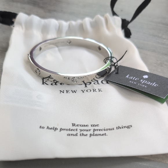 kate spade Jewelry - Kate Spade NWT Silver Spot The Spade Bracelet